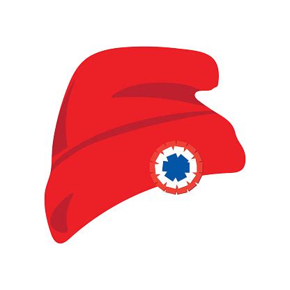 Phrygian Cap Also Known As Red Liberty Hat With Red White And Blue ...