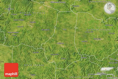 Satellite Map of Marshall County