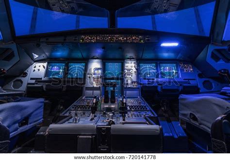 View Cockpit Large Commercial Airplane Cockpit Stock Photo (Edit Now) 720141778