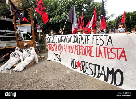 Demonstration of the left wing movements, OSA, Alternative Students Opposition, Power to People ...