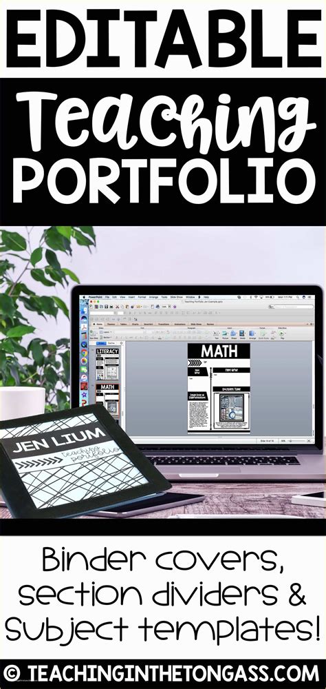 Teaching Portfolio Template Free Of Editable Teacher Portfolio Templates | Heritagechristiancollege