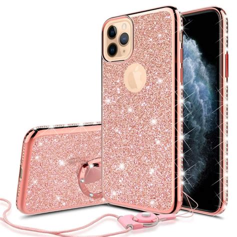 Cute Glitter Phone Case Girls Kickstand for Apple iPhone 11 Pro Max ...