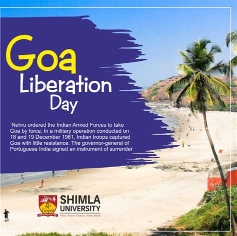 Liberation day of Goa is observed every year on 19th of December. It was on December 19, 1961 ...