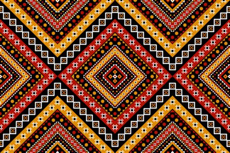 Geometric ethnic seamless pattern traditional. Fabric American and ...