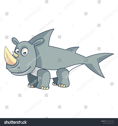 Shark Rhino Hybrid Animal Free Vector: vector de stock (libre de ...