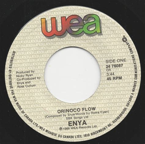 Enya - Orinoco Flow (1988, Vinyl) | Discogs