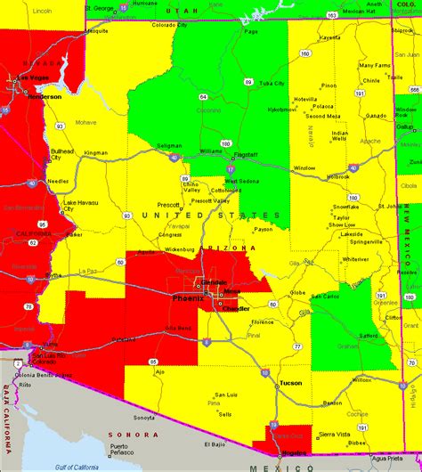 Arizona Air Quality Map