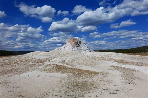 White Dome Geyser - Yellowstone WY Stock Photo - Image of america, white: 159667312