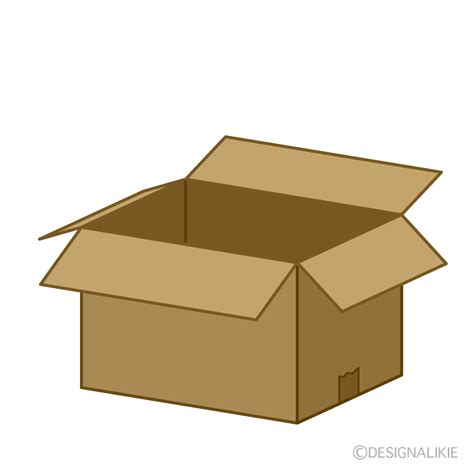 Open Cardboard Clip Art Free PNG Image｜Illustoon