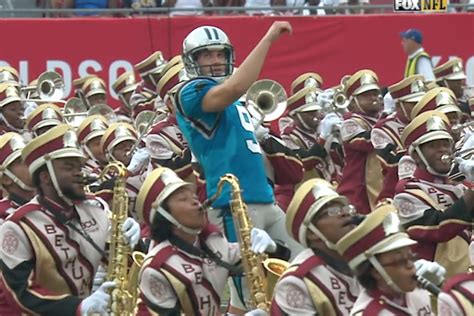 Panthers Kicker Graham Gano Doesn't Let Marching Band Stop Him from Warming Up | News, Scores ...