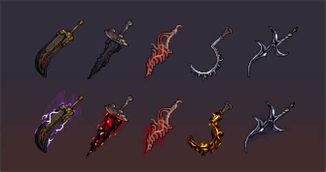 Made some Elden Ring weapon sprites : Terraria