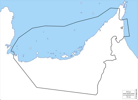 مجموعة خرائط صماء لدولة الامارات العربية المتحدة - المعرفة الجغرافية ...