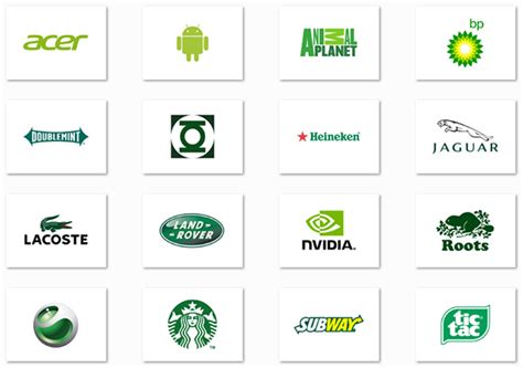 Top 20 Famous logos designed in green | Logo design, Famous logos, Logos