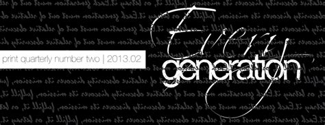 editorial: Every Generation | Poetry Potion