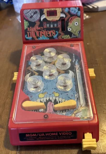 VINTAGE PLAYTIME PRODUCTS Little Monsters MGM/UA Miniature Pinball ...