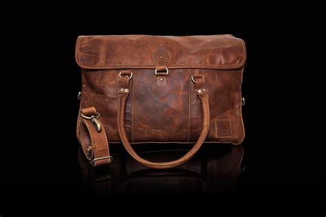 Brown Weekender Leather Bag | Brown leather weekender bag wi… | Flickr