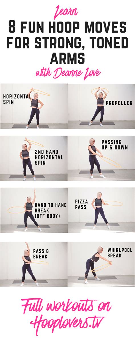 8 Fun Hoop Moves for Strong & Toned Arms | Übungen, Gesundheit, Hula