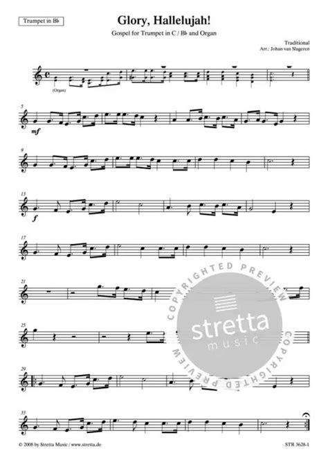 Glory, Hallelujah! | buy now in the Stretta sheet music shop.