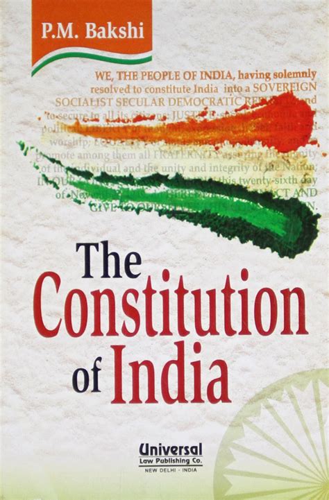 INDIAN CONSTITUTION BARE ACT P.M.BAKSHI PDF