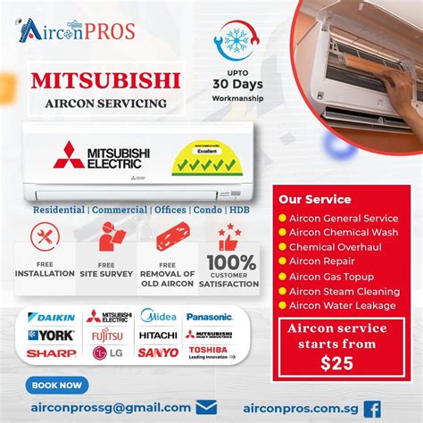 Mitsubishi Aircon Service - airconpros singapore - Medium