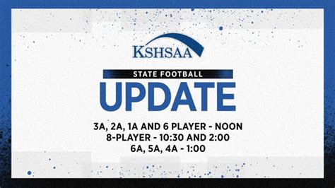 Kansas State High School Activities Association announces schedule changes for state football ...