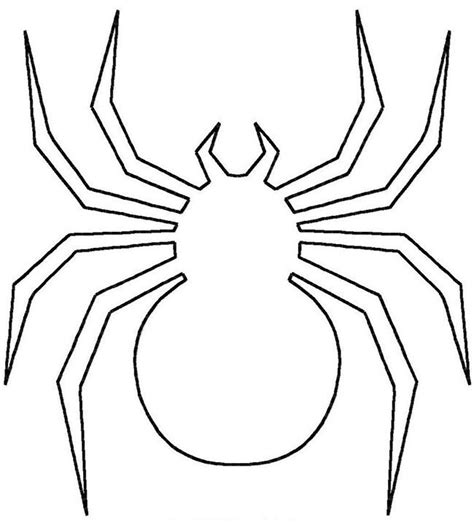 Spider Shape Template - 56+ Crafts & Colouring Pages | Halloween spider, Halloween templates ...