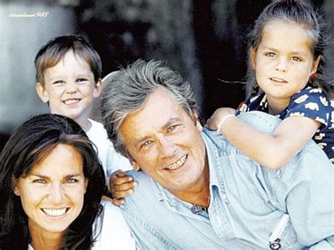 Alain Delon and his family