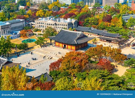 Autumn of Deoksugung Palace in Seoul City,South Korea Stock Photo ...