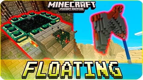 Minecraft PE Seeds - Stronghold under VILLAGE & Floating Island Seed - MCPE 1.1 / 1.0 - YouTube