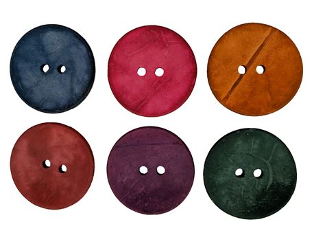 Buy Set of 6 Jumbo XL Coconut Shell Buttons Matte Finish 50mm 2 inch Sewing, Crafting Coconut ...