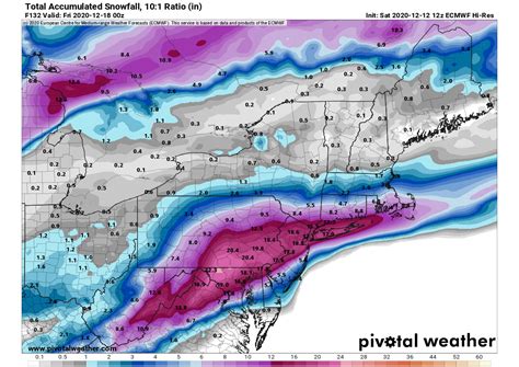 An intense cold forecast for the northeast United States on Monday ...