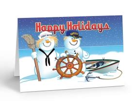 Boating Christmas Cards & Nautical Holiday Cards