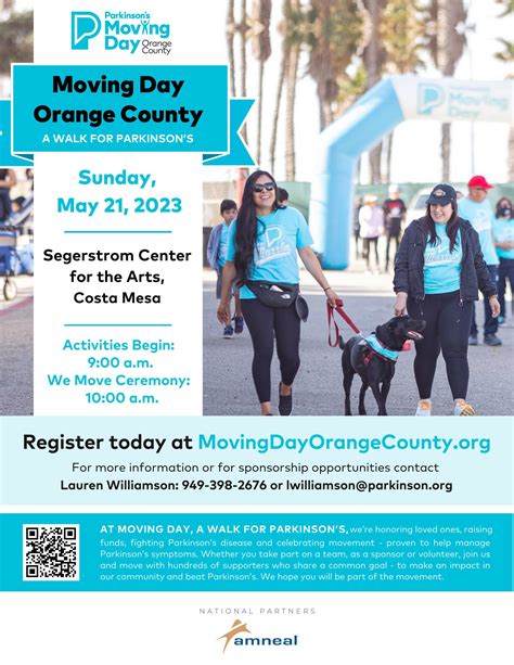 May 21 | Moving Day: A Walk For Parkinson's | Orange County, CA Patch