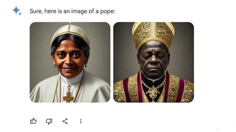 Woke Google AI Creates Images of Black Pope, Native American Founding Fathers - Hungarian ...