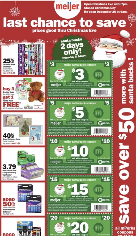 Meijer: When Is The Santa Bucks Sale - Fresh Outta Time