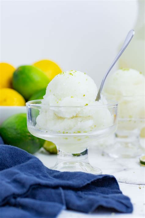 Lime Sorbet Recipe (3 Ingredients!) - Evolving Table