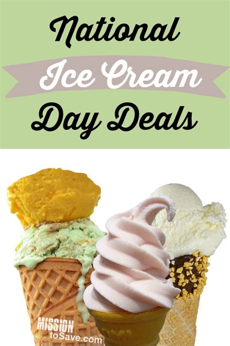 National Ice Cream Day Deals 2019 - Mission: to Save