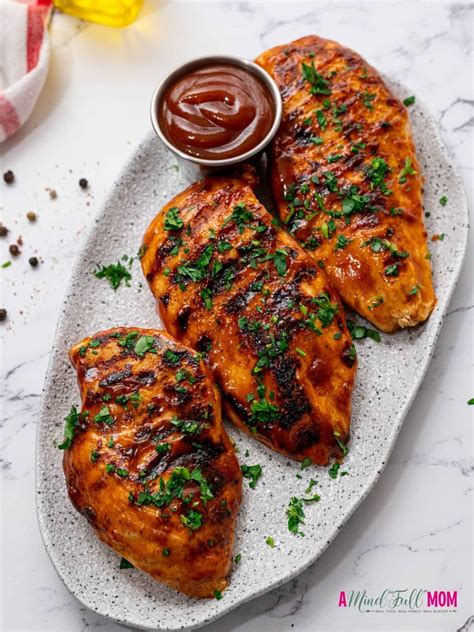 The Best Grilled BBQ Chicken Breast - A Mind "Full" Mom