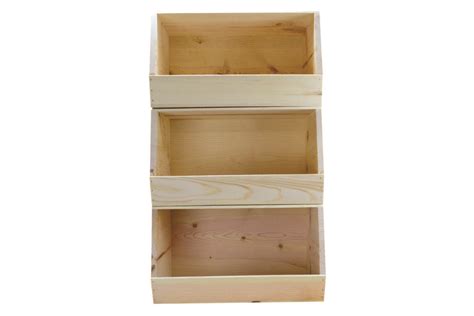 Wooden Stackable Storage Bin - Poole & Sons, Inc.