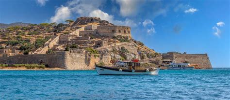 Spinalonga Island, Gulf of Elounda, Greece Stock Photo - Image of brick, gulf: 229691190