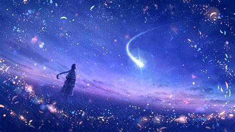 1366x768 Anime Original Dreamy Constellations Artwork Laptop HD ,HD 4k Wallpapers,Images ...