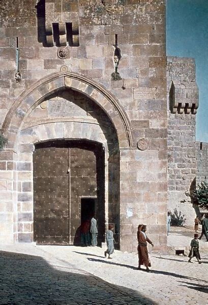 JERUSALEM: JAFFA GATE. Jaffa Gate, one of the eight gates (Photos ...