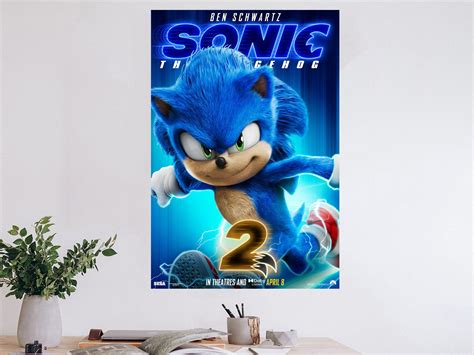 Sonic the Hedgehog 2 Movie Poster Exclusive Limited Edition - Etsy