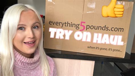 EVERYTHING 5 POUND TRY ON CLOTHING HAUL FIRST IMPRESSIONS - YouTube