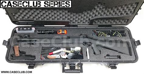 Case Club Waterproof Tactical Shotgun Case with Silica Gel & Accessory Box