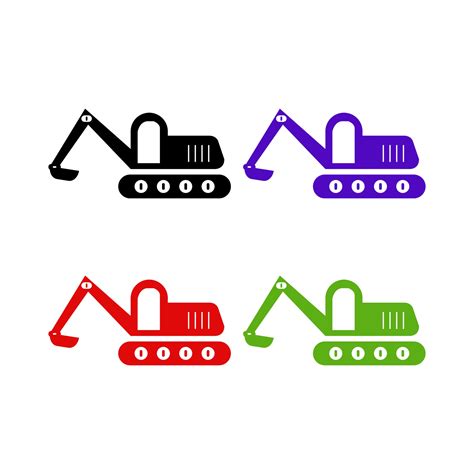 Excavator On White Background 2085049 Vector Art at Vecteezy