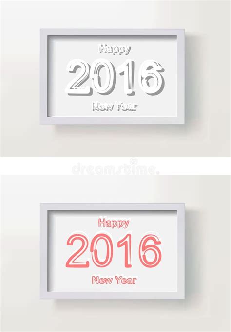 Happy New Year Picture Frame Stock Vector - Illustration of design, infographics: 64328738