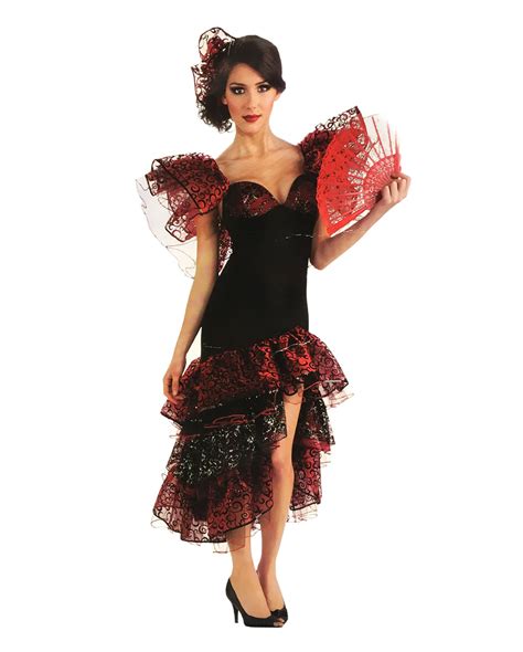 Flamenco costume dress M For carnival | Horror-Shop.com