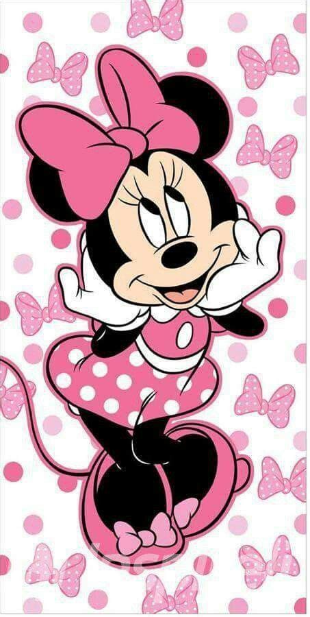 Minnie Mouse Cartoon with Pink Polka Dots