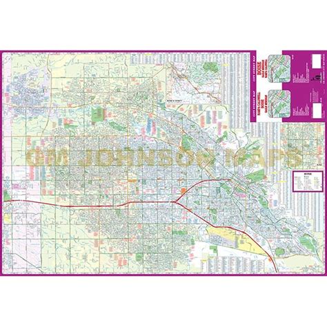 Boise / Caldwell / Nampa / Meridian, Idaho Street Map - GM Johnson Maps